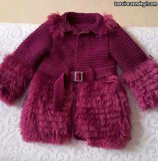 پالتو بافتنی دخترانه