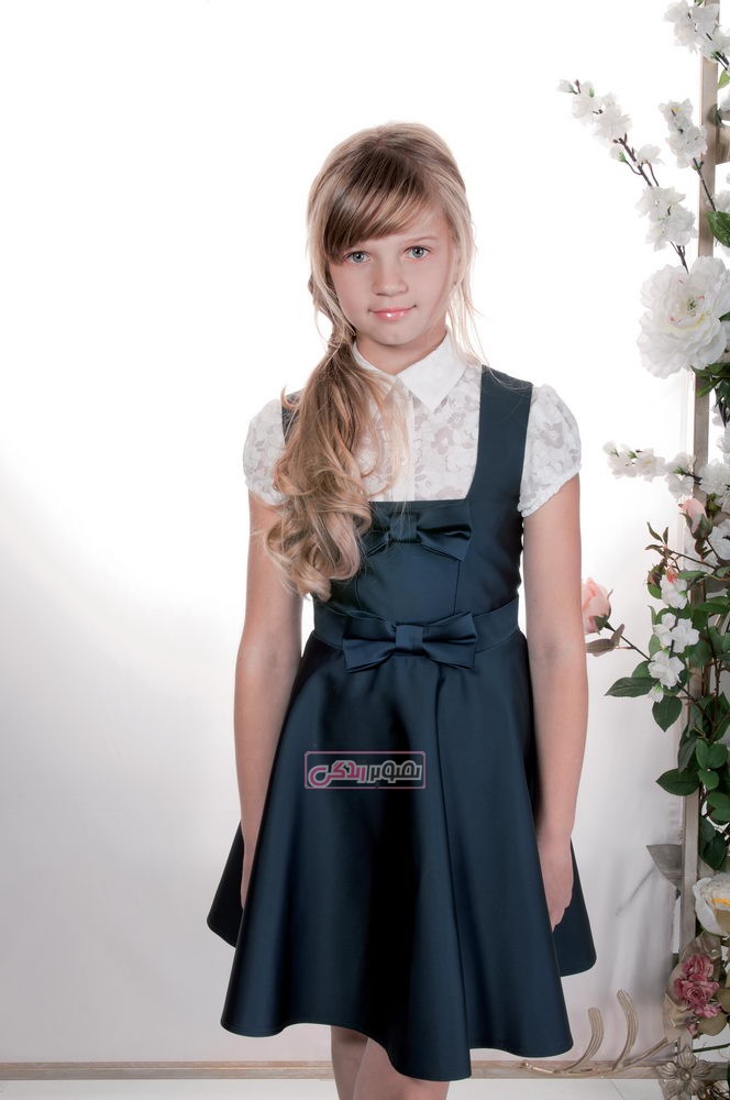 مدل های جدید سارافان دخترانه - مدل لباس پاییزی بچه گانه 