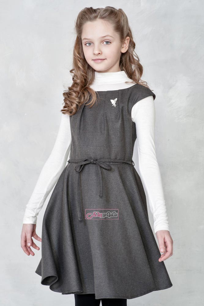 مدل سارافان دخترانه - مدل لباس پاییزی بچه گانه 