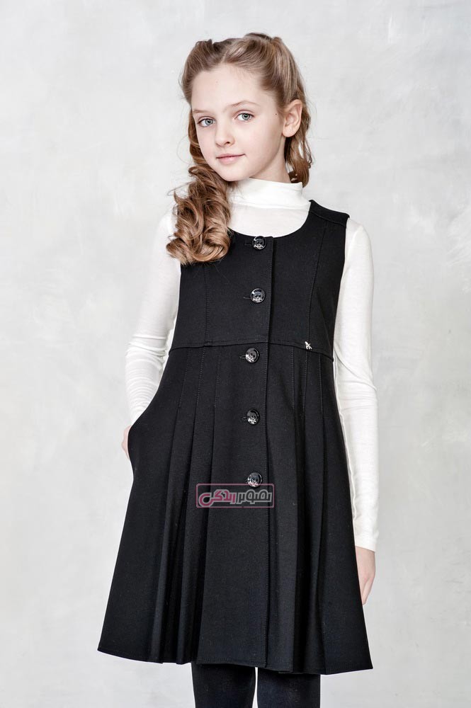 مدل سارافان دخترانه - مدل لباس پاییزی بچه گانه 