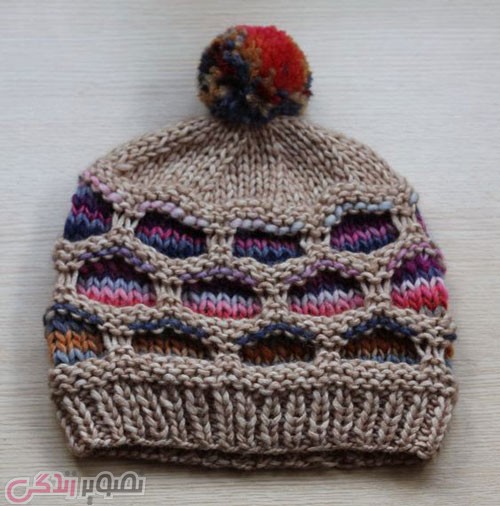مدل کلاه بافتنی پسرانه میل بافی