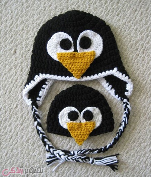 مدل کلاه بافتنی بچگانه قلاب بافی