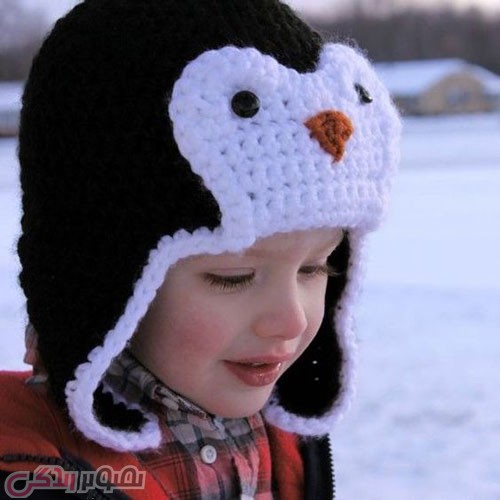 مدل کلاه بافتنی پسرانه قلاب بافی