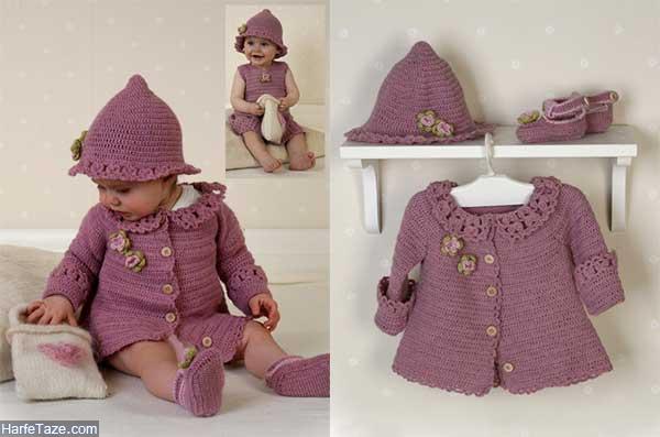 لباس بافتنی بچه گانه