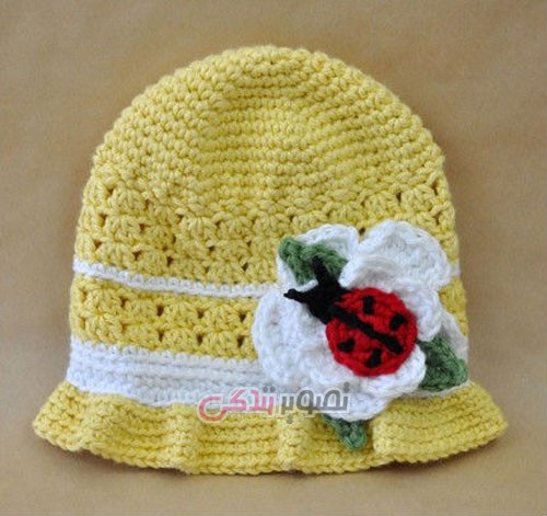 مدل کلاه دخترانه بافتنی - کلاه دخترانه قلاب بافی