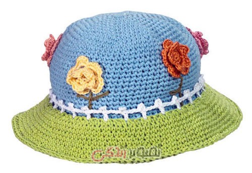 کلاه دخترانه بافتنی - کلاه دستباف دخترانه - مدل کلاه بچگانه 