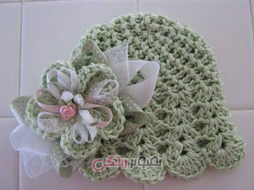 مدل کلاه دخترانه - کلاه دستباف دخترانه - مدل کلاه بافتنی 