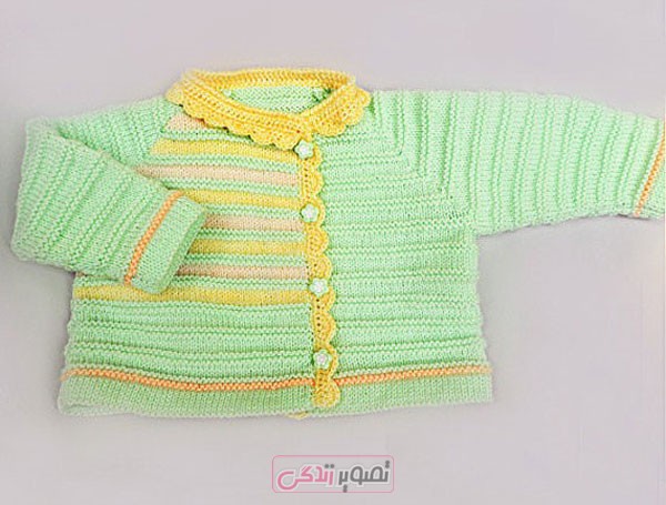 handmade knitted sweater children 4 - مدل ژاکت بافتنی دخترانه امسال + پالتو، کلاه ، دستکش و هدبند