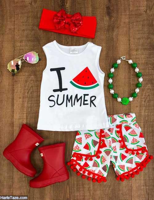 لباس تابستانی دخترانه