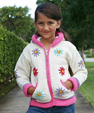 model Knitted Girls 3 - مدل ژاکت بافتنی دخترانه امسال + پالتو، کلاه ، دستکش و هدبند