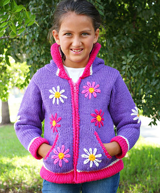 model Knitted Girls 7 - مدل ژاکت بافتنی دخترانه امسال + پالتو، کلاه ، دستکش و هدبند