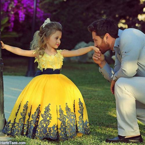 پیراهن پرنسسی بچه گانه