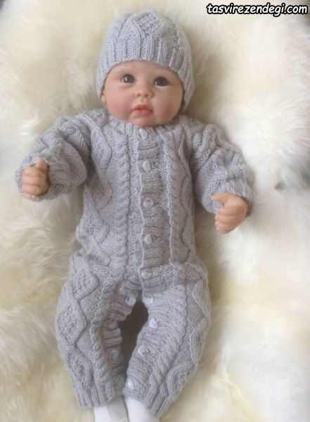 مدل سرهمی بافتنی میل بافی