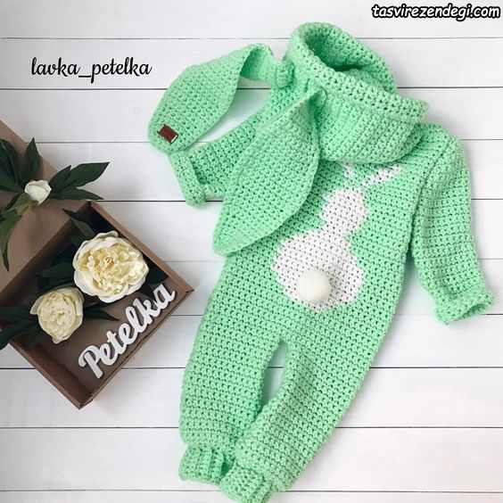 مدل سرهمی بافتنی میل بافی خرگوشی