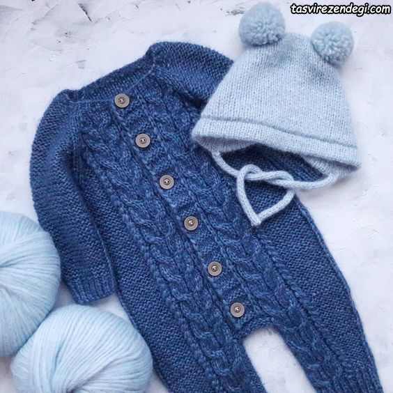 مدل سرهمی بافتنی میل بافی