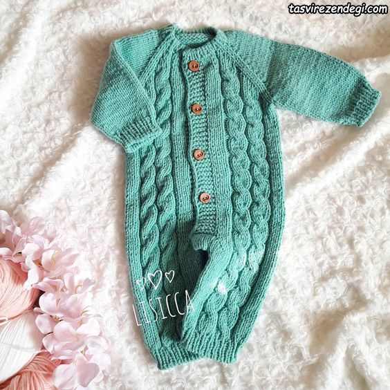 مدل سرهمی بافتنی میل بافی سبز