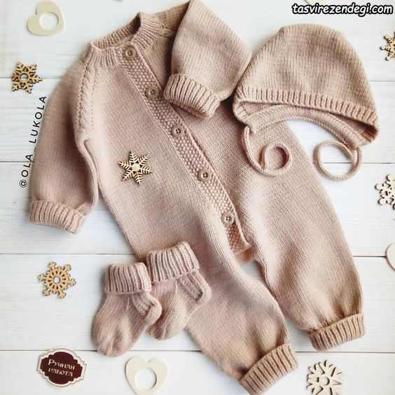 مدل ست سرهمی بافتنی میل بافی 