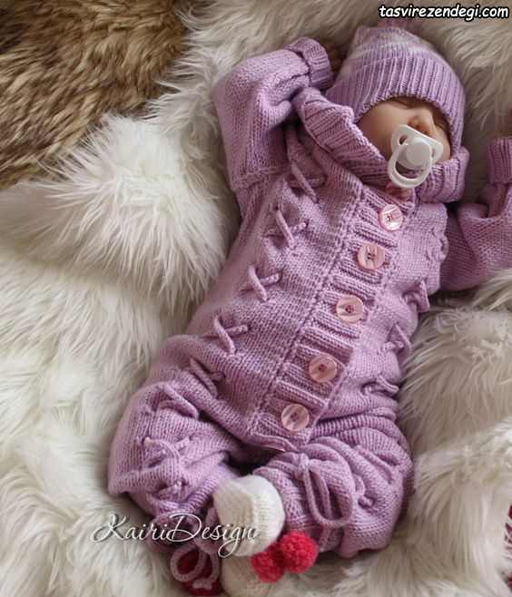 مدل سرهمی بافتنی میل بافی 