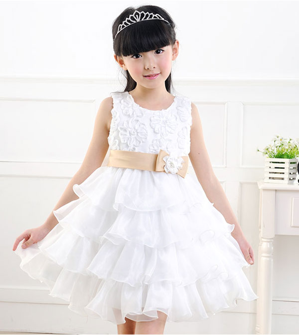 مدل لباس چند دامنه , لباس مجلسی بچه گانه