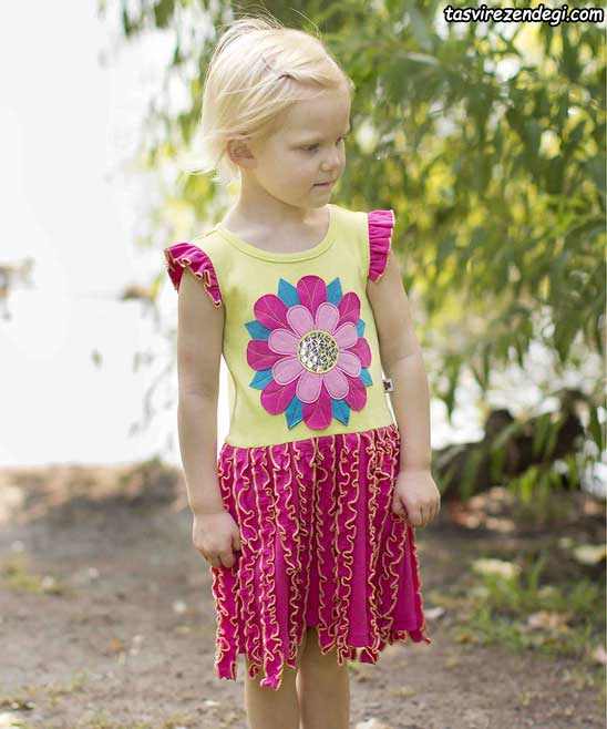 مدل لباس تابستانی دخترانه ,پیراهن تابستانه بچگانه