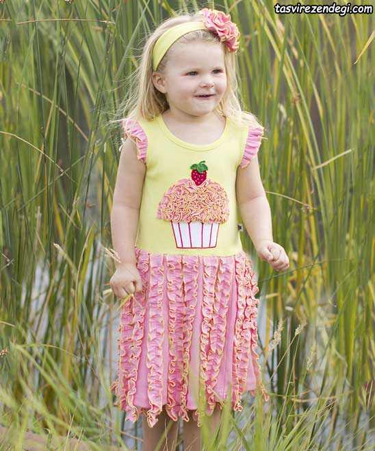 مدل لباس نخی بچگانه , پیراهن تابستانی دخترانه
