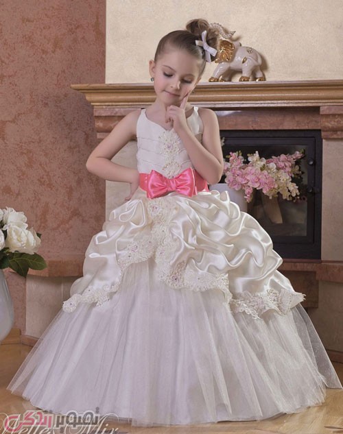 مدل لباس عروس بچه گانه , لباس مجلسی دخترانه 