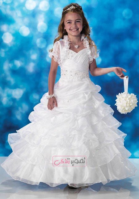 لباس مجلسی بچگانه - لباس عروس بچگانه