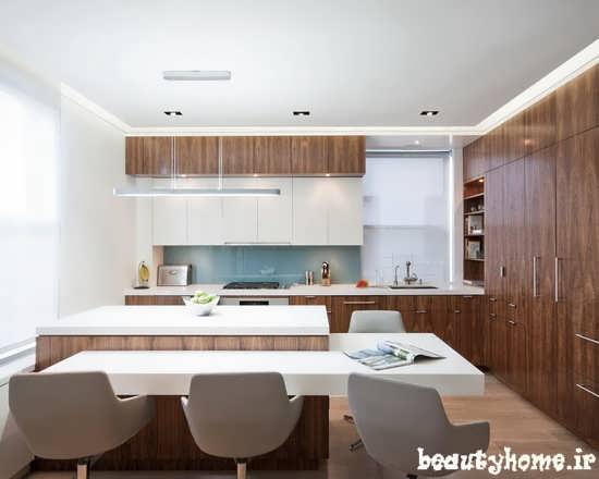 مدل میز بار و چیدمان آشپزخانه مدرن