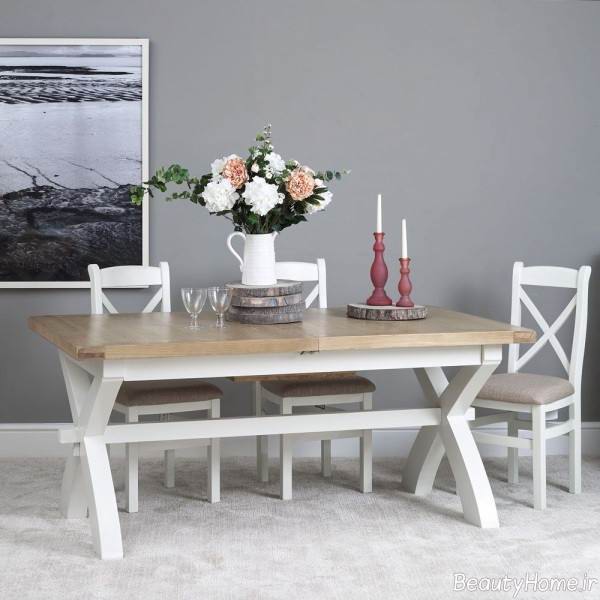 میز صبحانه خوری سفید 