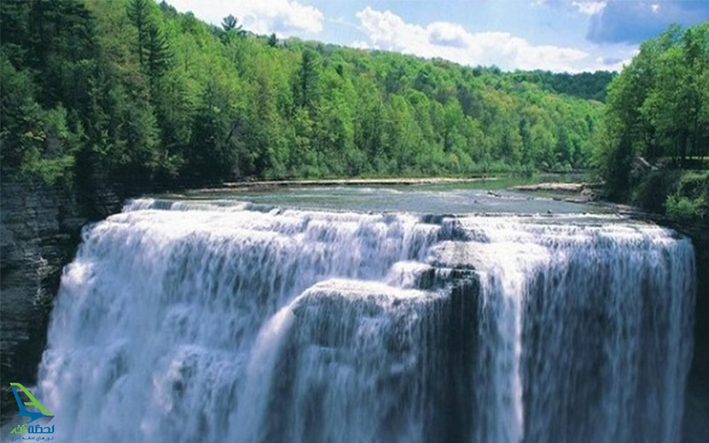 آبشار در جنگل های آمازون