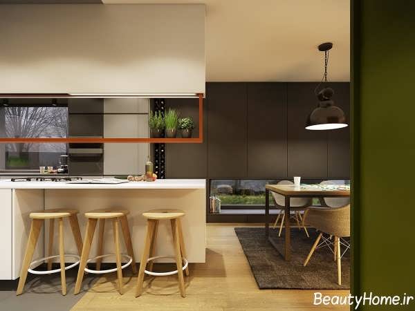 دکوراسیون پاییزی آشپزخانه با رنگ های زیبا 