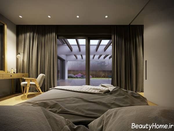 دکوراسیون خاکستری اتاق خواب 
