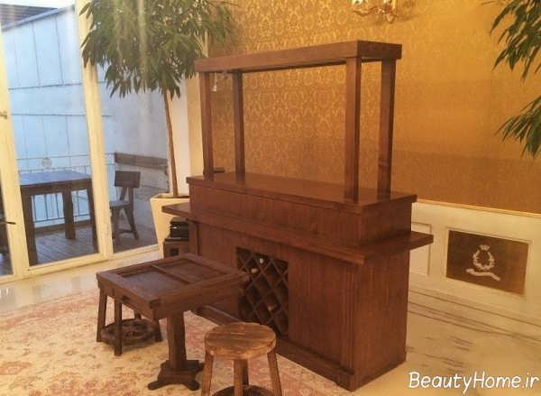 مدل میز بار چوبی 