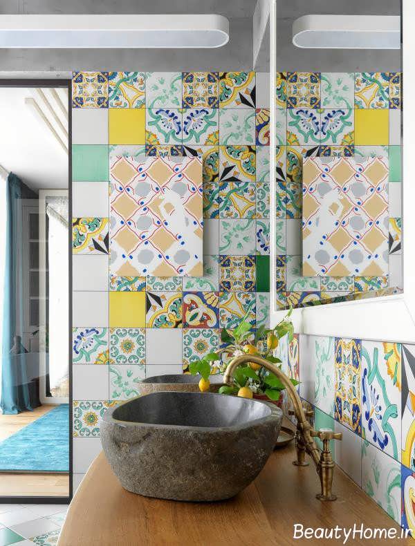 حمام زیبا و رنگارنگ