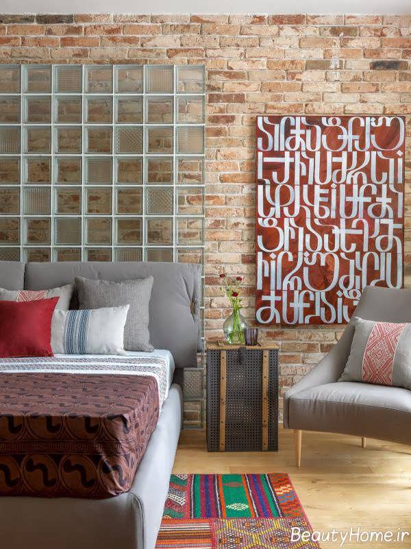 دکوراسیون ترکیبی سفید و قرمز اتاق خواب