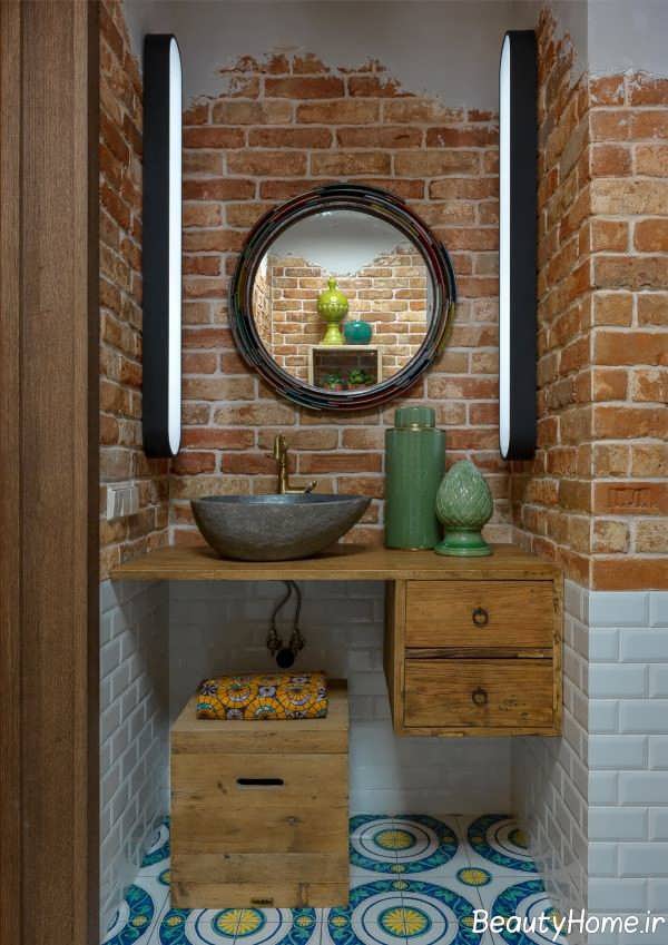 حمام با تم رنگارنگ