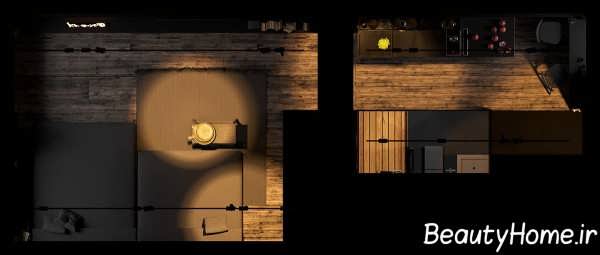 دکوراسیون ایده آل با تم تیره