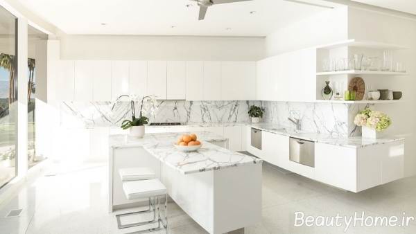 دکوراسیون داخلی سفید ویلا