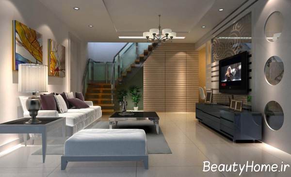 دکوراسیون داخلی مدرن خانه دوبلکس 