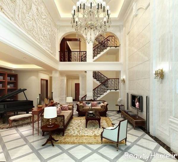 دکوراسیون سلطنتی در خانه دوبلکس 