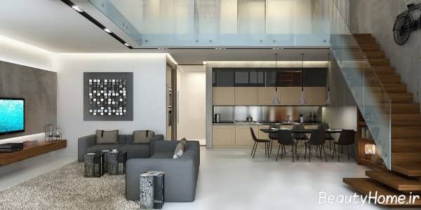 دکوراسیون های زیبا و جدید در خانه های دوبلکس 