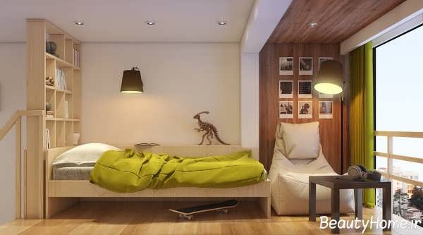 طراحی داخلی اتاق خواب در خانه دوبلکس 