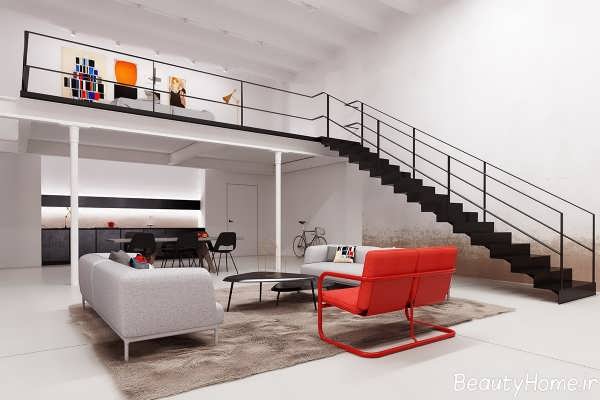 طراحی های داخلی مدرن برای خانه های دوبلکس 