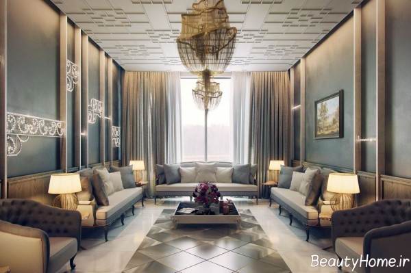 دکوراسیون سالن پذیرایی تلفیقی 