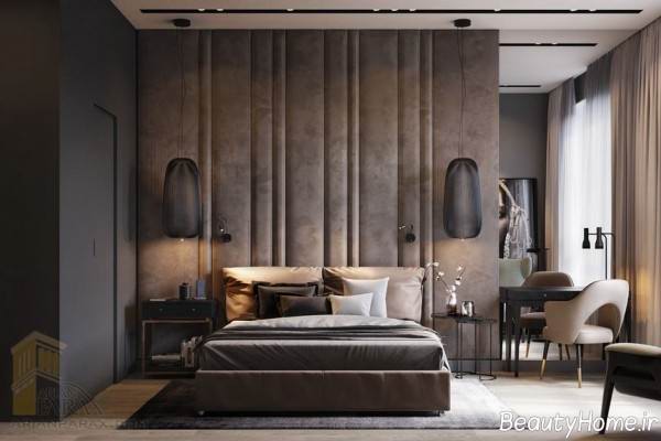 دکوراسیون زیبا و تلفیقی اتاق خواب 