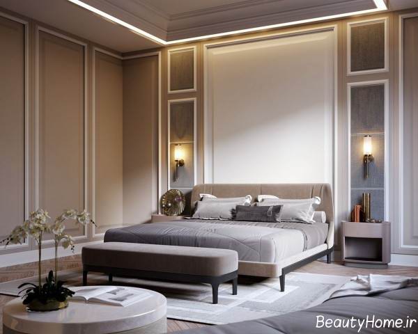 نورپردازی اتاق خواب با سبک تلفیقی 