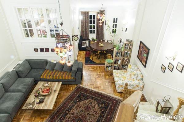 دکوراسیون سالن پذیرایی شیک 