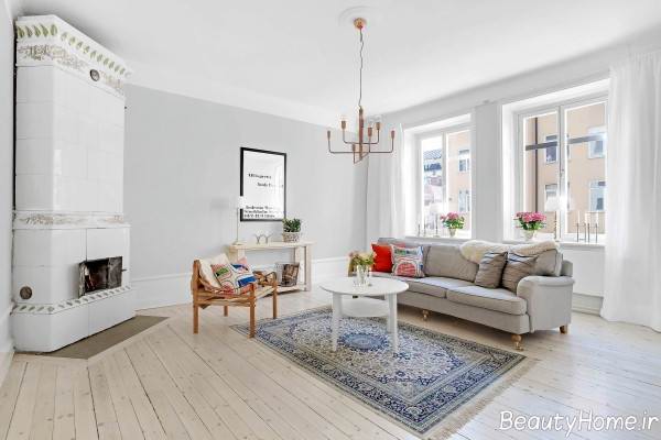 طراحی داخلی اتاق نشیمن تلفیقی 