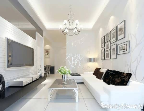 دکوراسیون سفید و مدرن منزل 