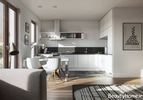 چیدمان زیبا و خاص آشپزخانه 